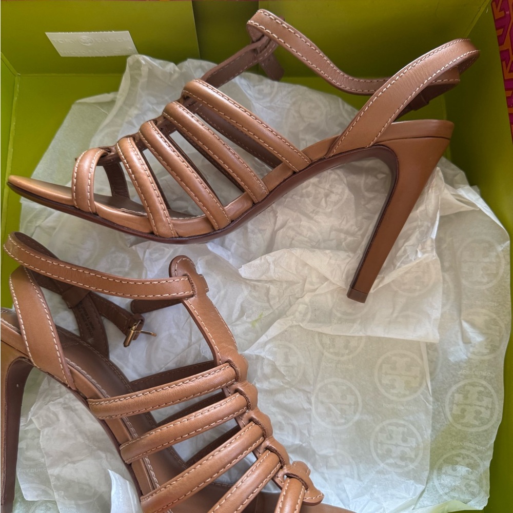 Tory Burch Charlene Sandal - Royal Tan - Picture 4 of 6
